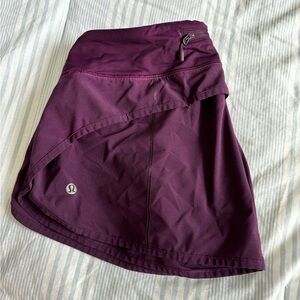 Purple Lululemon Low Rise Shorts